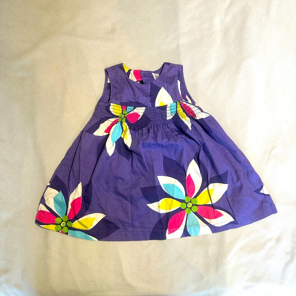 Purple floral dress Size 24months